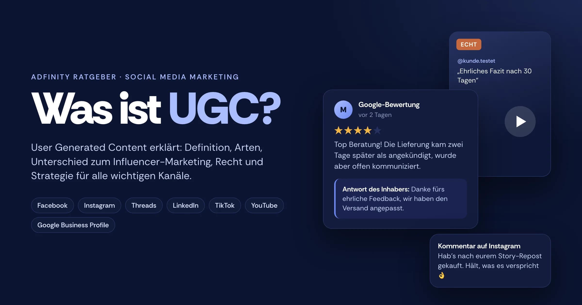 Was ist UGC? User Generated Content erklärt: Definition, Arten, Recht & Strategie 2026
