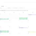 Social Media Post Planner Kalenderansicht