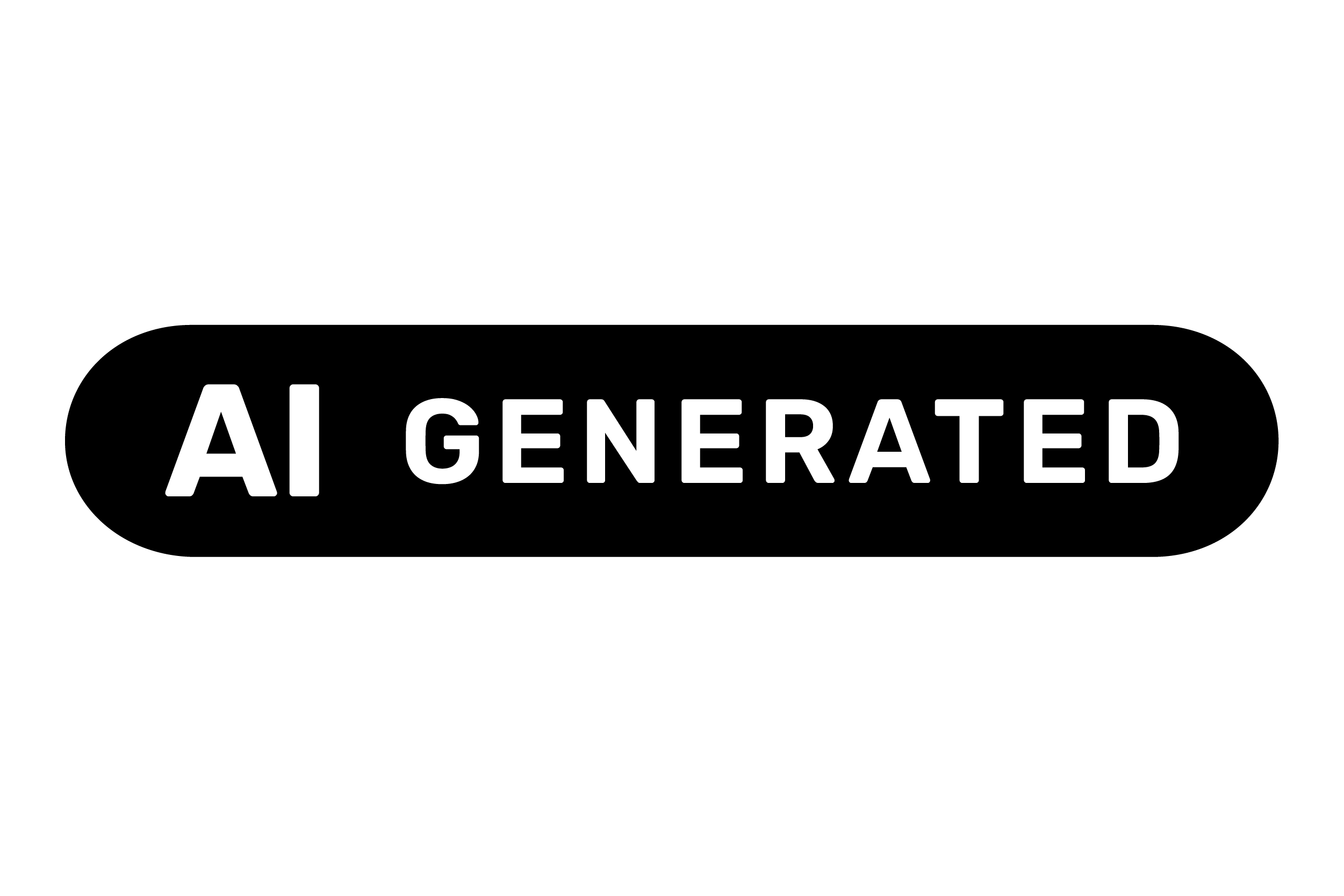 AI Label 3x2 black